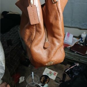 Coach Brown Leather Shoulder Bag